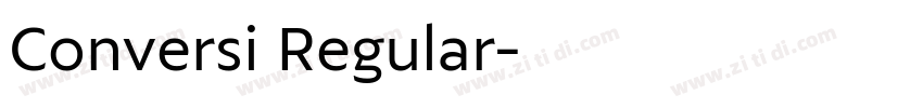 Conversi Regular字体转换